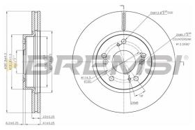 BREMSI CD7539V - DISCHI FRENO - BRAKE DISCS