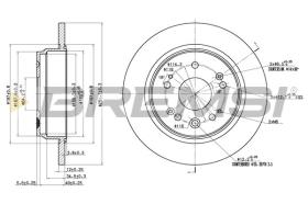 BREMSI CD7540S - DISCHI FRENO - BRAKE DISCS