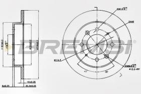 BREMSI CD7541S - DISCHI FRENO - BRAKE DISCS