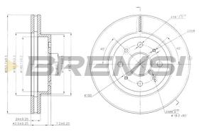 BREMSI CD7542V - DISCHI FRENO - BRAKE DISCS