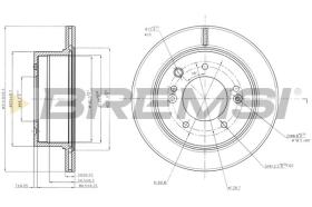 BREMSI CD7543V - DISCHI FRENO - BRAKE DISCS