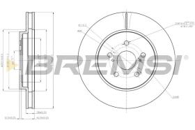 BREMSI CD7544V - DISCHI FRENO - BRAKE DISCS