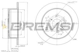 BREMSI CD7545S - DISCHI FRENO - BRAKE DISCS