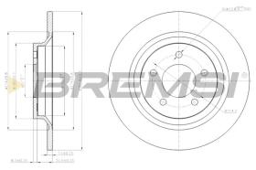 BREMSI CD7547S - DISCHI FRENO - BRAKE DISCS