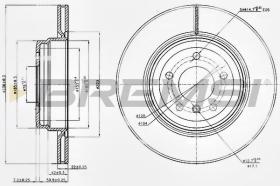 BREMSI CD7550V - DISCHI FRENO - BRAKE DISCS