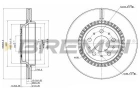 BREMSI CD7551V - DISCHI FRENO - BRAKE DISCS