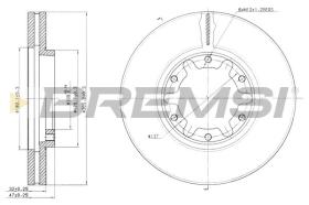 BREMSI CD7552V - DISCHI FRENO - BRAKE DISCS