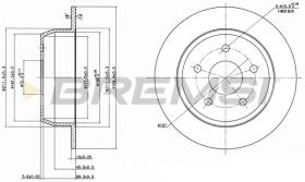 BREMSI CD7553S - DISCHI FRENO - BRAKE DISCS