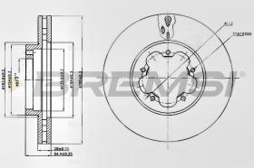 BREMSI CD7554V - DISCHI FRENO - BRAKE DISCS