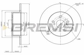 BREMSI CD7556S - DISCHI FRENO - BRAKE DISCS