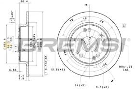 BREMSI CD7558S - DISCHI FRENO - BRAKE DISCS