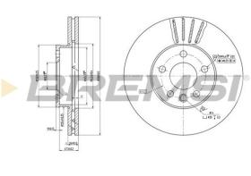 BREMSI CD7559V - DISCHI FRENO - BRAKE DISCS