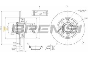 BREMSI CD7561S - DISCHI FRENO - BRAKE DISCS