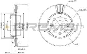 BREMSI CD7565V - DISCHI FRENO - BRAKE DISCS