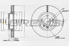 BREMSI CD7567V - DISCHI FRENO - BRAKE DISCS