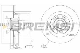 BREMSI CD7569S - DISCHI FRENO - BRAKE DISCS