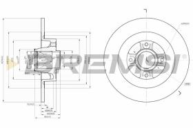 BREMSI CD7570S - DISCHI FRENO - BRAKE DISCS