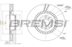 BREMSI CD7572V - DISCHI FRENO - BRAKE DISCS