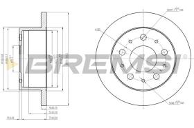 BREMSI CD7574S - DISCHI FRENO - BRAKE DISCS