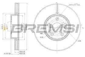 BREMSI CD7575V - DISCHI FRENO - BRAKE DISCS