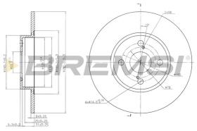 BREMSI CD7576S - DISCHI FRENO - BRAKE DISCS