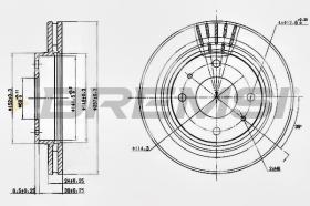 BREMSI CD7577V - DISCHI FRENO - BRAKE DISCS