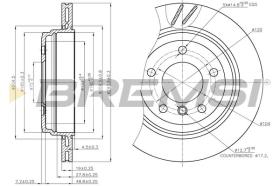 BREMSI CD7581V - DISCHI FRENO - BRAKE DISCS