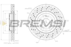 BREMSI CD7582V - DISCHI FRENO - BRAKE DISCS