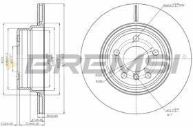 BREMSI CD7583V - DISCHI FRENO - BRAKE DISCS