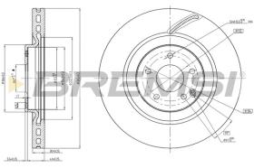 BREMSI CD7585V - DISCHI FRENO - BRAKE DISCS