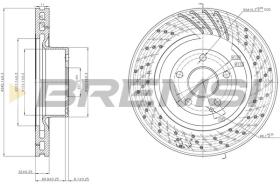 BREMSI CD7586V - DISCHI FRENO - BRAKE DISCS