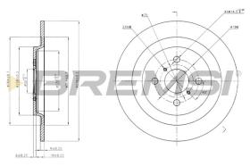 BREMSI CD7588S - DISCHI FRENO - BRAKE DISCS
