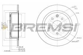 BREMSI CD7590S - DISCHI FRENO - BRAKE DISCS