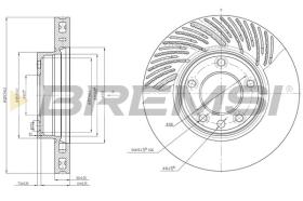 BREMSI CD7591VLS - DISCHI FRENO - BRAKE DISCS