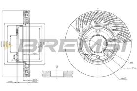BREMSI CD7591VRD - DISCHI FRENO - BRAKE DISCS