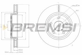 BREMSI CD7593V - DISCHI FRENO - BRAKE DISCS