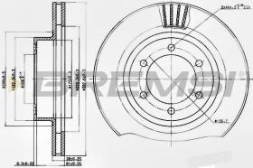 BREMSI CD7594V - DISCHI FRENO - BRAKE DISCS