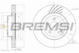 BREMSI CD7595V - DISCHI FRENO - BRAKE DISCS