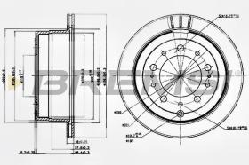 BREMSI CD7597V - DISCHI FRENO - BRAKE DISCS