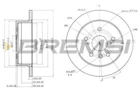 BREMSI CD7598S - DISCHI FRENO - BRAKE DISCS