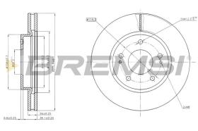 BREMSI CD7599V - DISCHI FRENO - BRAKE DISCS