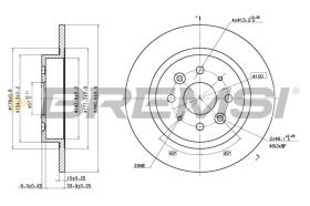 BREMSI CD7600S - DISCHI FRENO - BRAKE DISCS