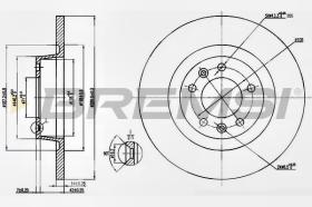 BREMSI CD7602S - DISCHI FRENO - BRAKE DISCS