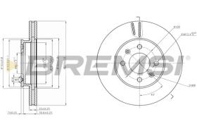 BREMSI CD7603V - DISCHI FRENO - BRAKE DISCS