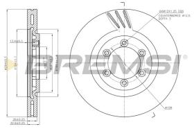 BREMSI CD7605V - DISCHI FRENO - BRAKE DISCS