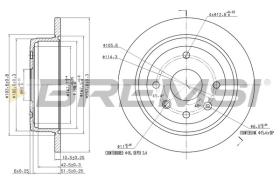 BREMSI CD7606S - DISCHI FRENO - BRAKE DISCS