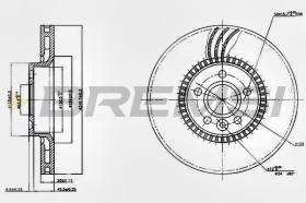 BREMSI CD7607V - DISCHI FRENO - BRAKE DISCS