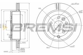 BREMSI CD7609V - DISCHI FRENO - BRAKE DISCS