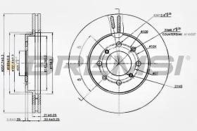 BREMSI CD7610V - DISCHI FRENO - BRAKE DISCS