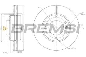 BREMSI CD7612V - DISCHI FRENO - BRAKE DISCS
